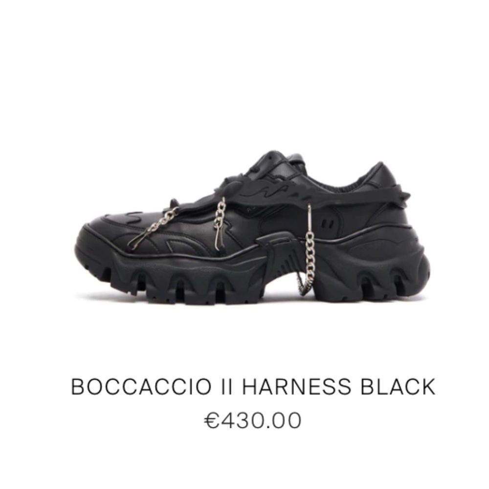 Rombaut/ Boccaccio II Harness low top sneakers (Black; men's  size 10/43)